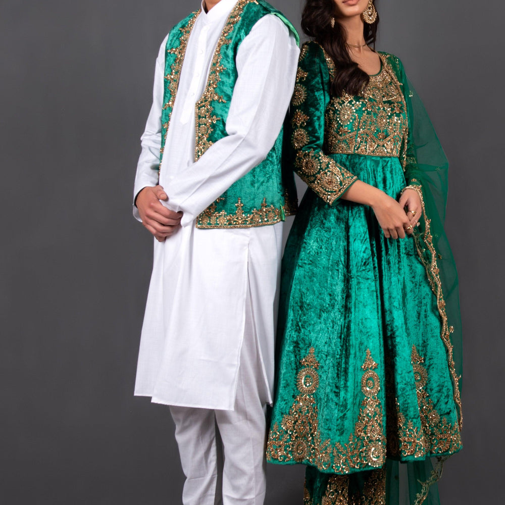 kurta and pajama with waistcoat