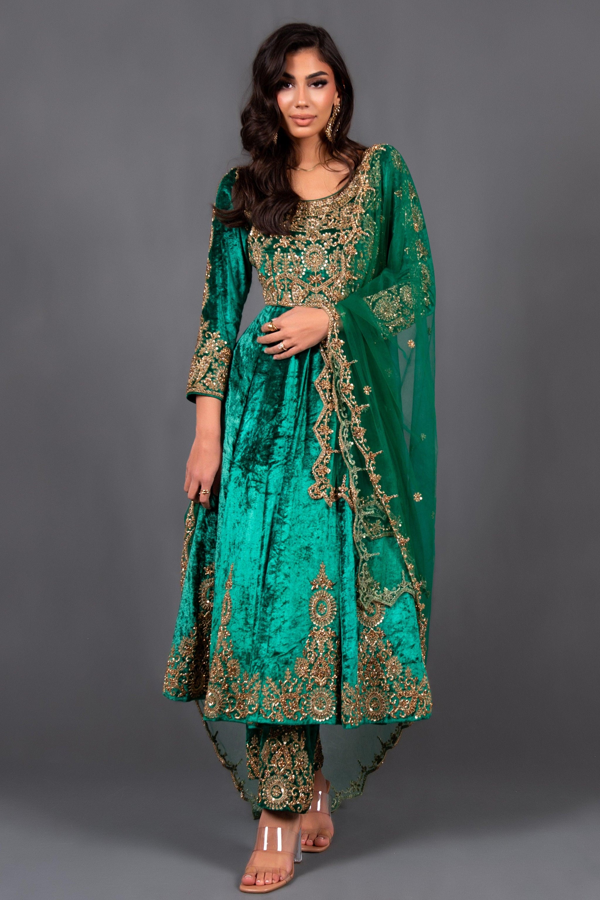 Buy Haiza | Party wear gown by Gulnaaz Khan Fashions