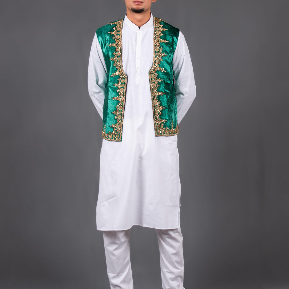 
                  
                    kurta pajama with waistcoat
                  
                