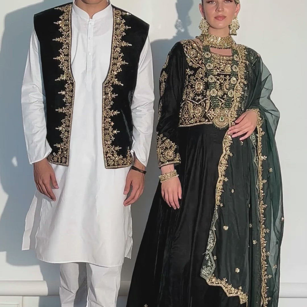 
                  
                    Load and play video in Gallery viewer, white designer lehenga
                  
                