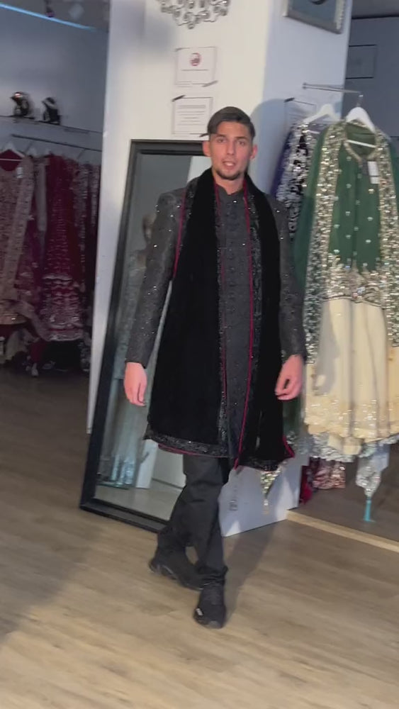 
                  
                    Load and play video in Gallery viewer, wedding sherwani for groom
                  
                