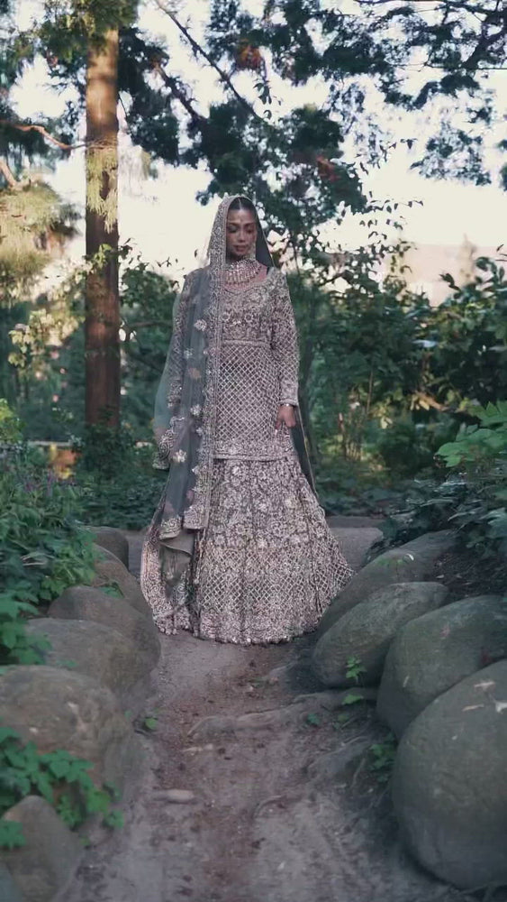 
                  
                    Load and play video in Gallery viewer, peplum top with lehenga
                  
                