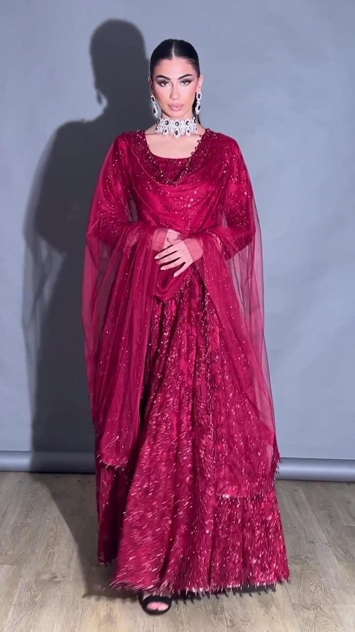 
                  
                    Juliet - Net Embroidered Gown
                  
                