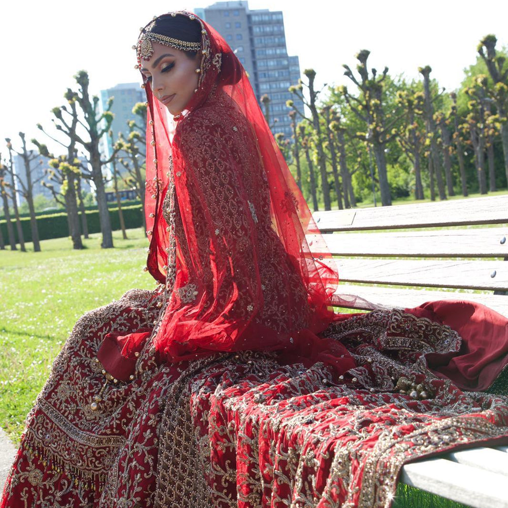 
                  
                    red bridal wear
                  
                