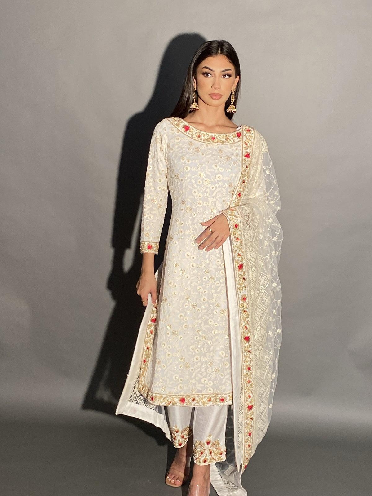 long designer kurta and pant