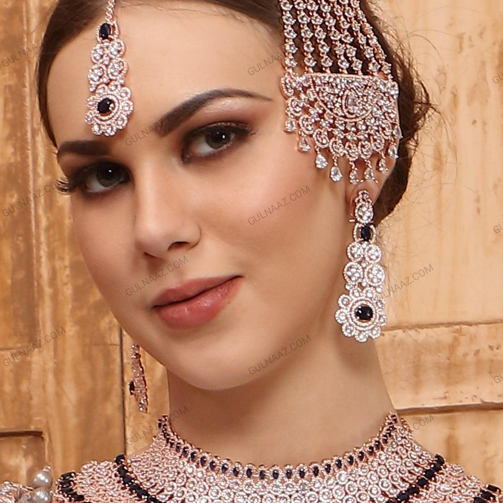 
                  
                    necklace set with earrings and maang tikka
                  
                